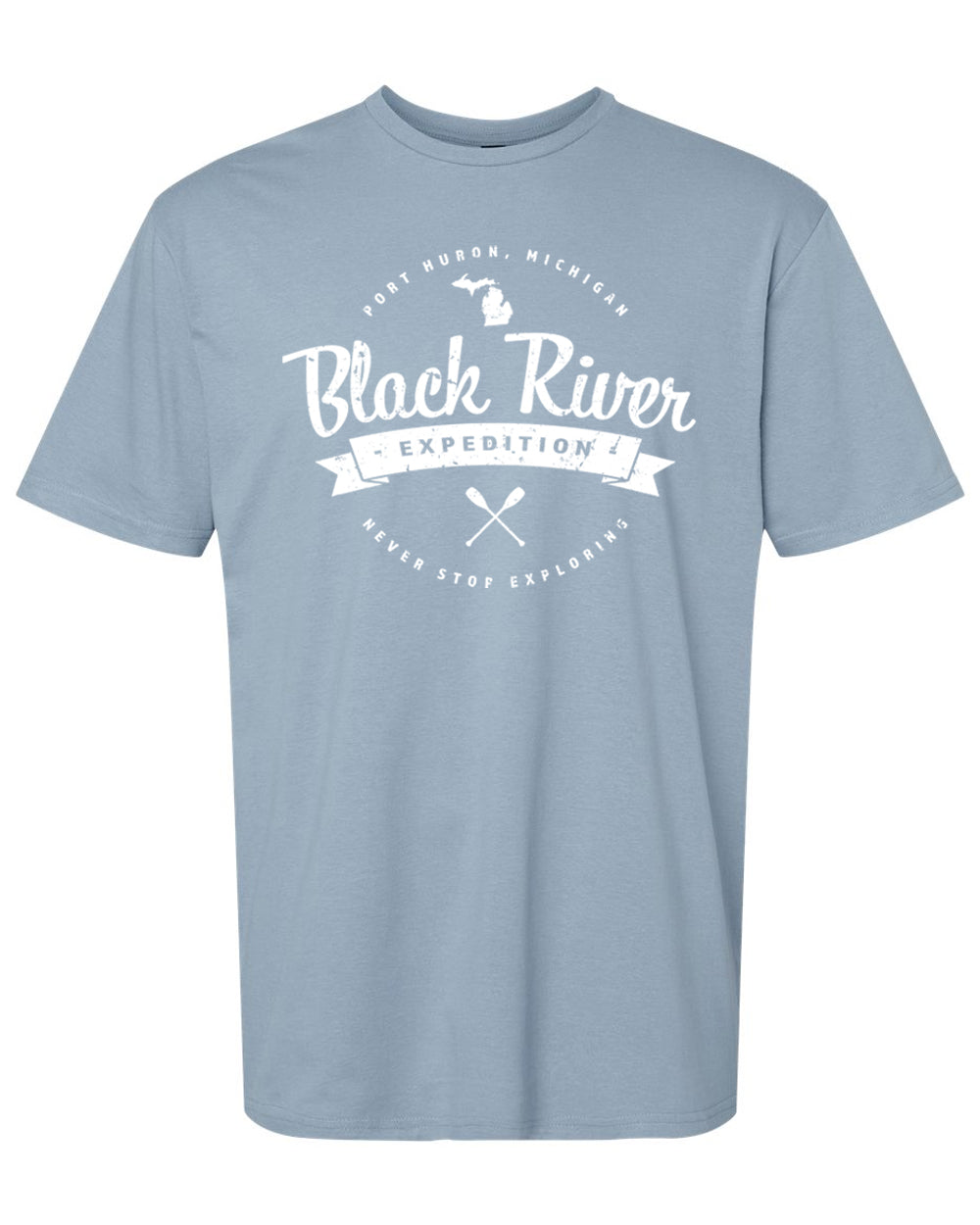 007 BR EXPLORING | UNISEX SOFTSTYLE SHORT SLEEVE TEE | BLACK RIVER COLLECTION