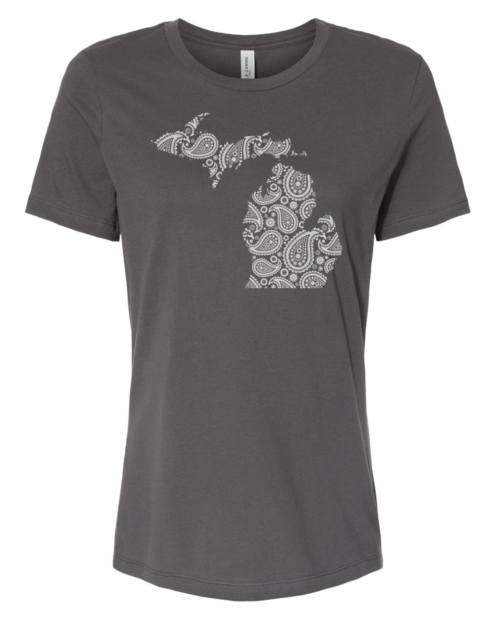 042 MI PAISLEY | LADIES RELAXED JERSEY TEE | MICHIGAN COLLECTION
