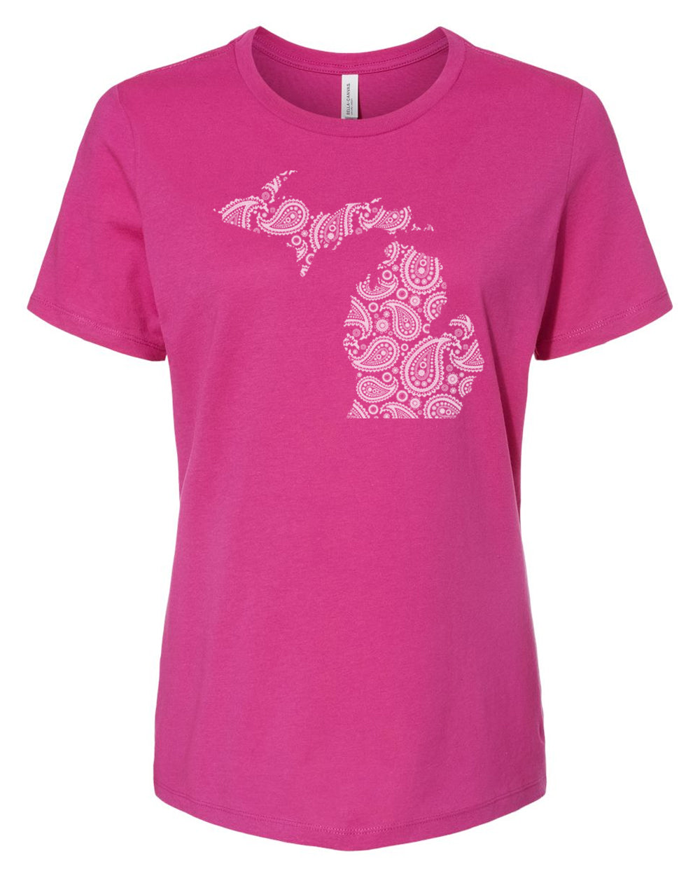 042 MI PAISLEY | LADIES RELAXED JERSEY TEE | MICHIGAN COLLECTION
