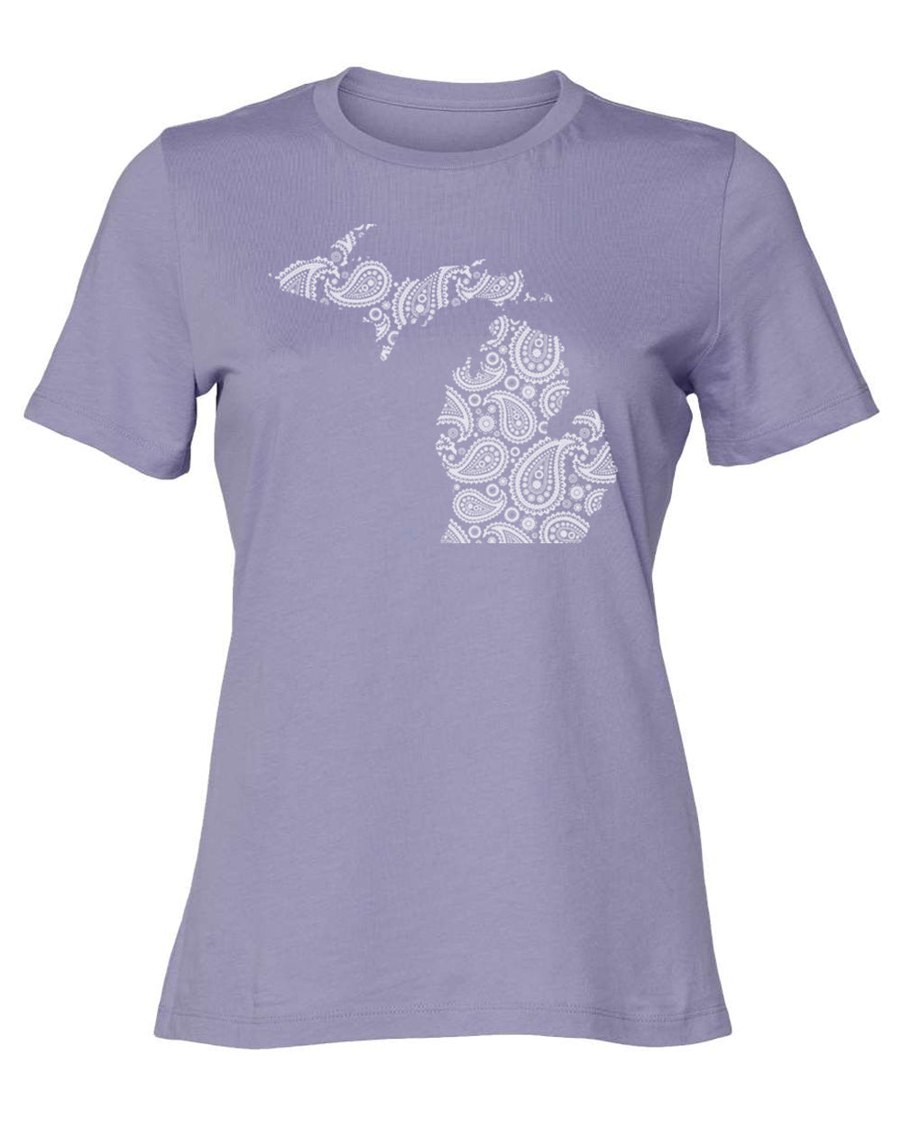 042 MI PAISLEY | LADIES RELAXED JERSEY TEE | MICHIGAN COLLECTION