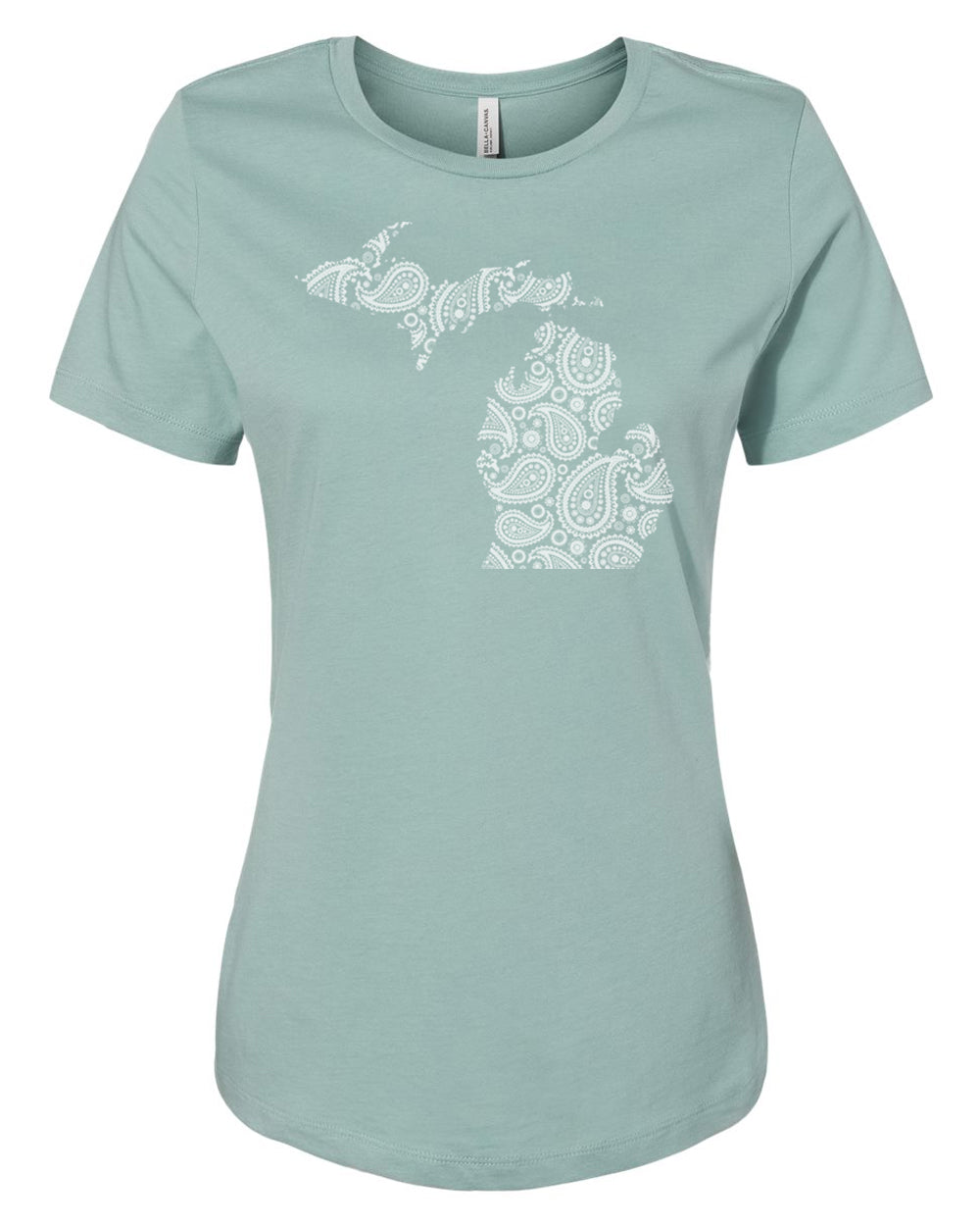 042 MI PAISLEY | LADIES RELAXED JERSEY TEE | MICHIGAN COLLECTION