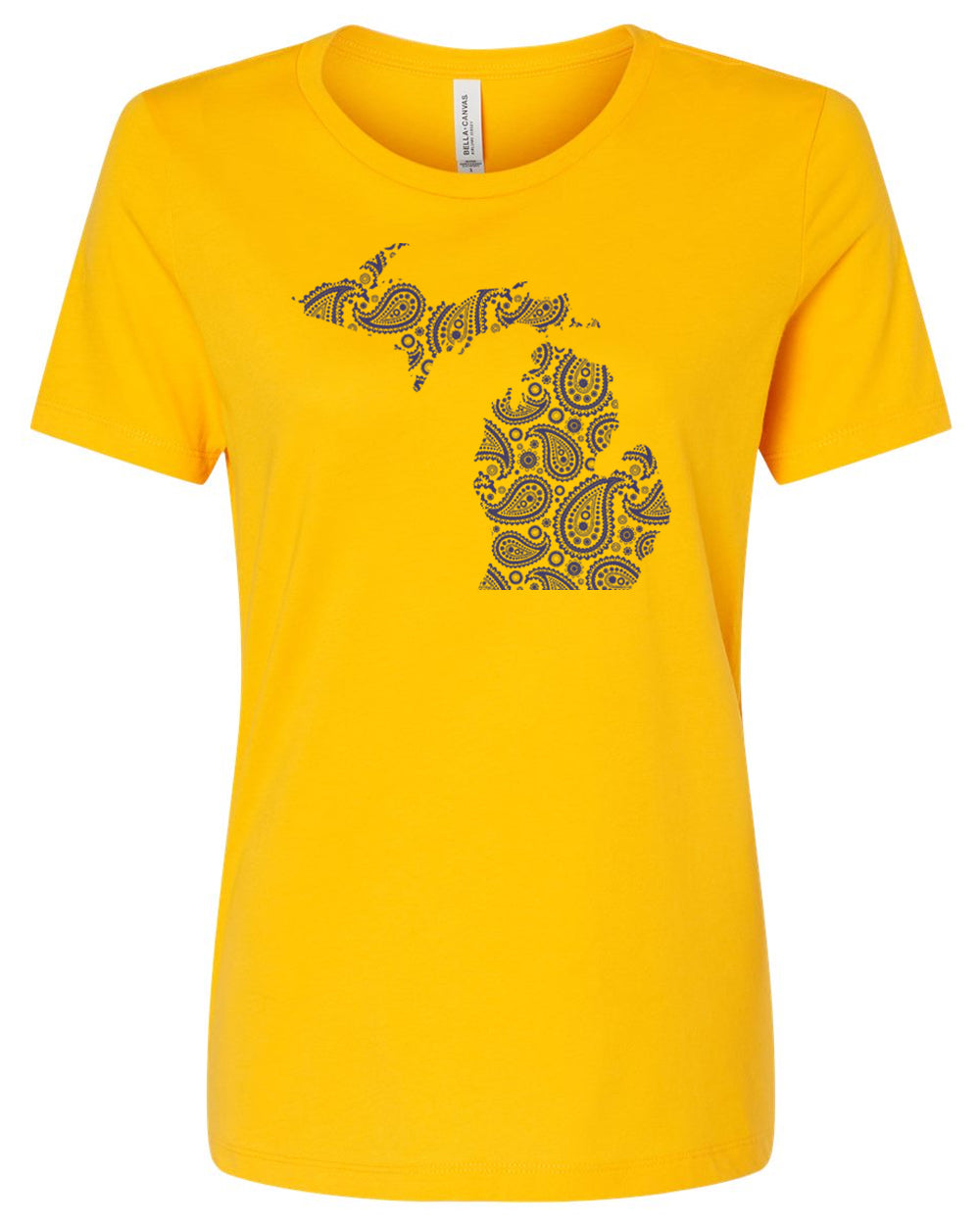 042 MI PAISLEY | LADIES RELAXED JERSEY TEE | MICHIGAN COLLECTION