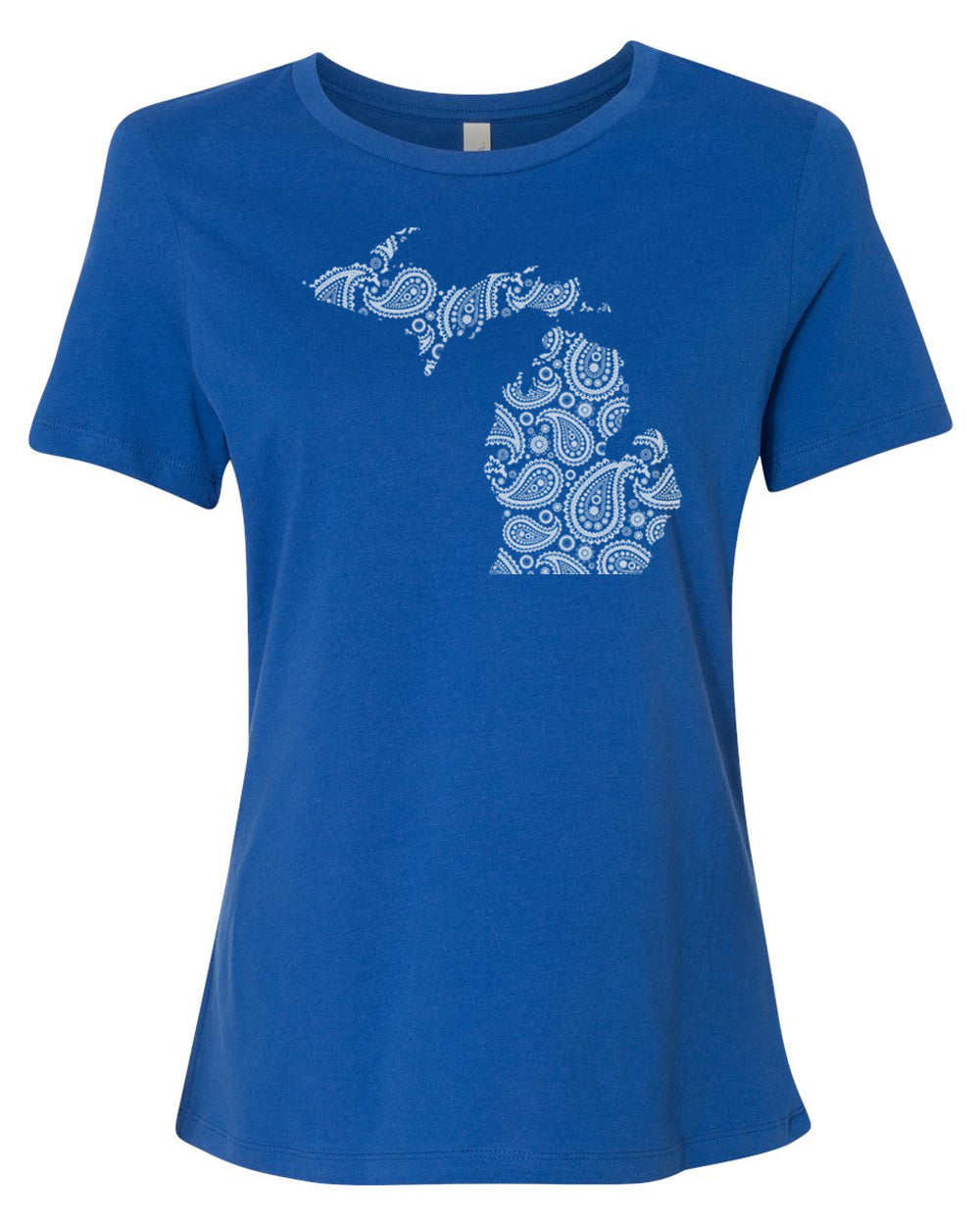 042 MI PAISLEY | LADIES RELAXED JERSEY TEE | MICHIGAN COLLECTION