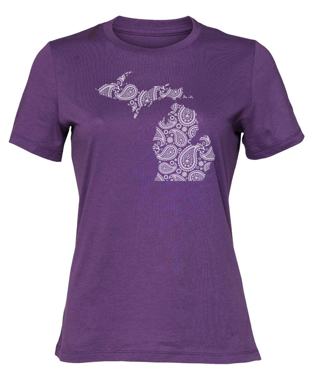 042 MI PAISLEY | LADIES RELAXED JERSEY TEE | MICHIGAN COLLECTION