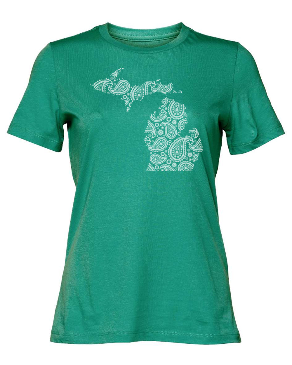042 MI PAISLEY | LADIES RELAXED JERSEY TEE | MICHIGAN COLLECTION