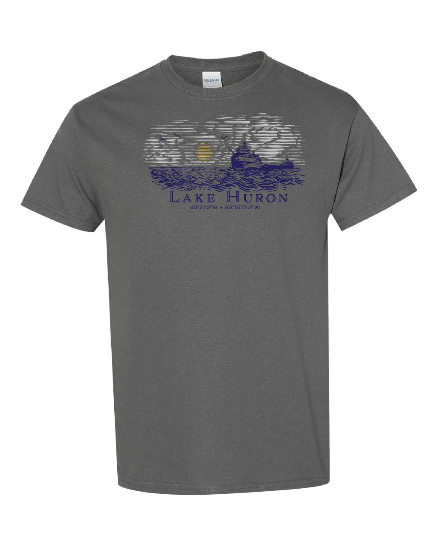 009 L.H. FRIEGHTER | UNISEX HEAVY COTTON T-SHIRT | LAKE HURON COLLECTION