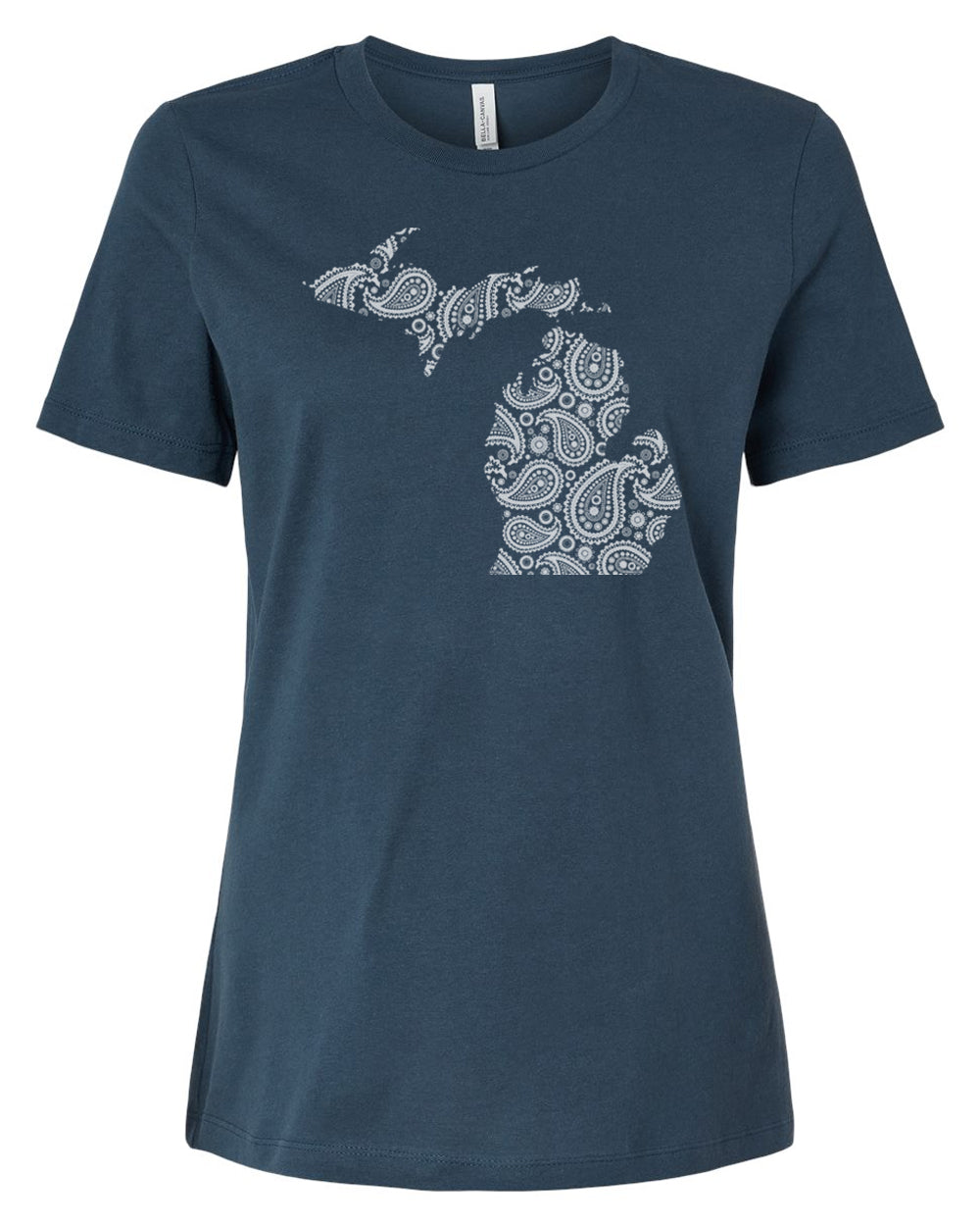 042 MI PAISLEY | LADIES RELAXED JERSEY TEE | MICHIGAN COLLECTION
