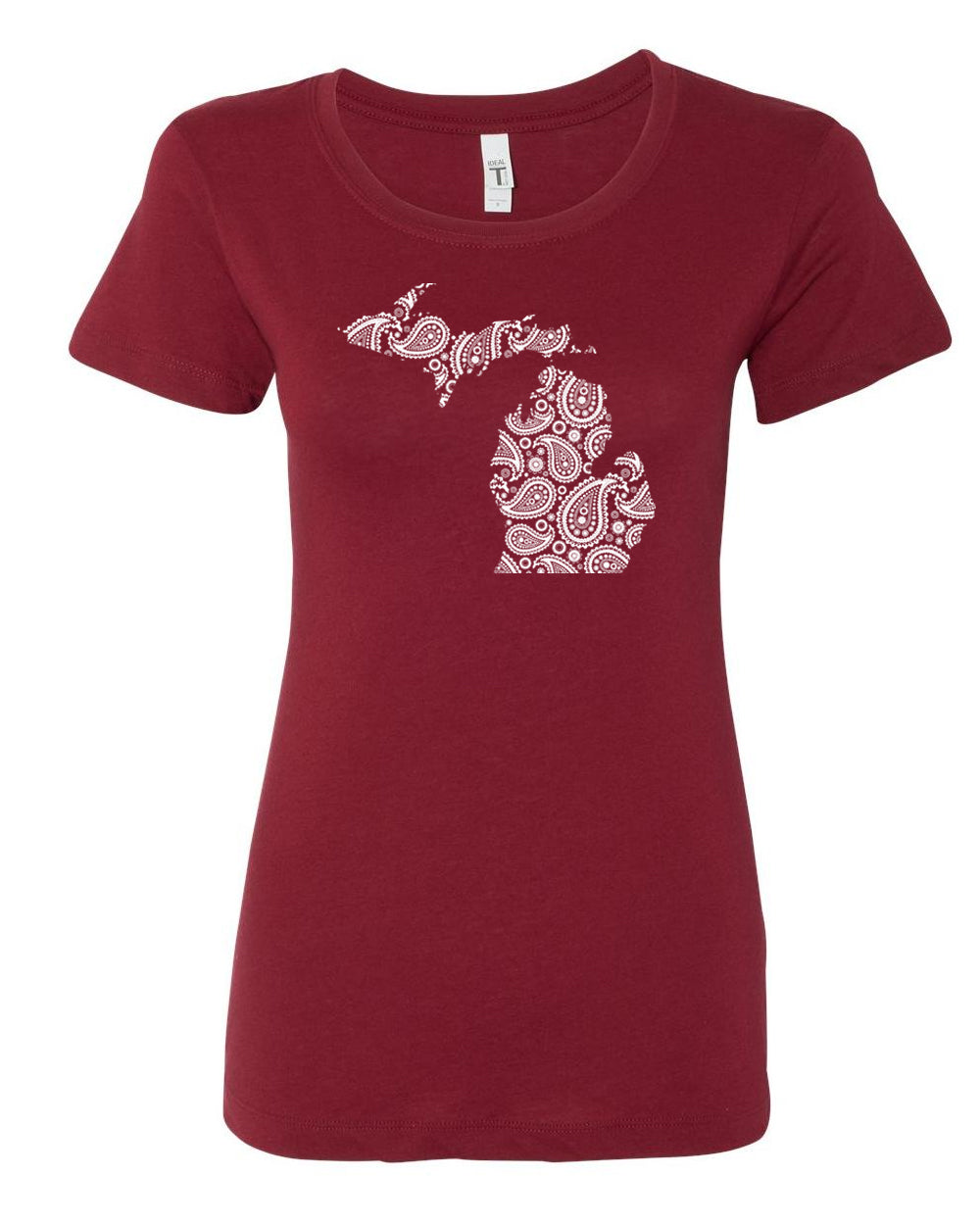 042 MI Paisley | LADIES IDEAL T-SHIRT | MICHIGAN COLLECTION