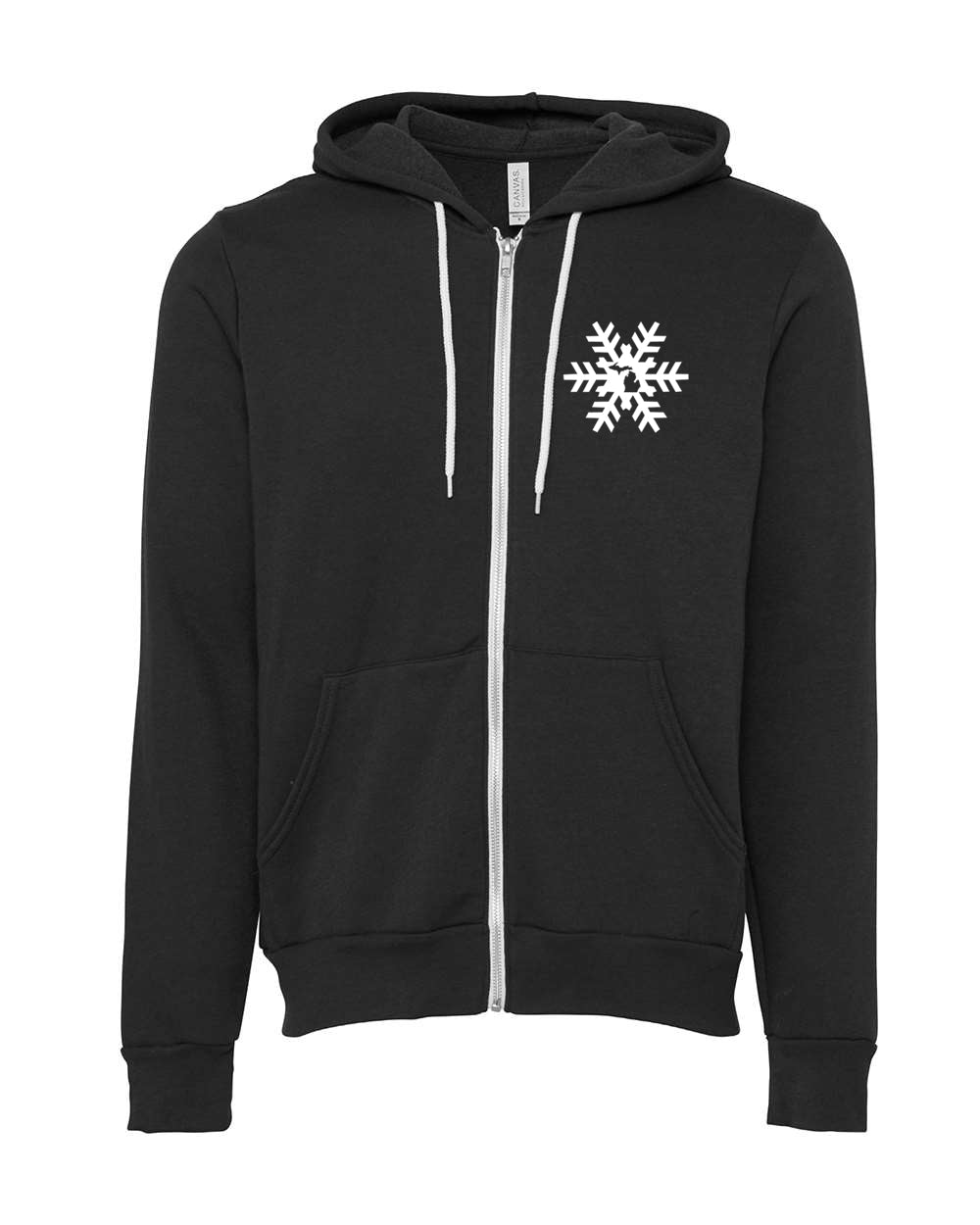 051 MI SNOWFLAKE | UNISEX FULL ZIP HOODED SWEATSHIRT