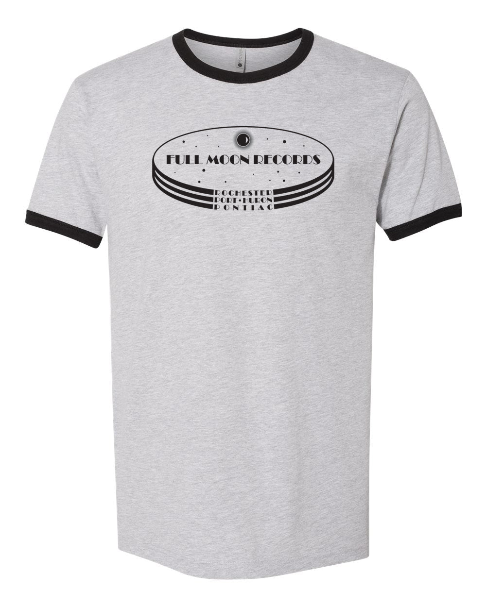 073 FULL MOON | UNISEX COTTON RINGER TEE | MEMORIES COLLECTION