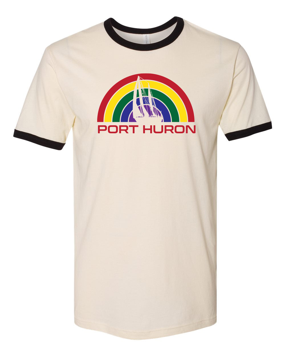 090 PORT HURON RAINBOW | RINGER TEE | PORT HURON COLLECTION