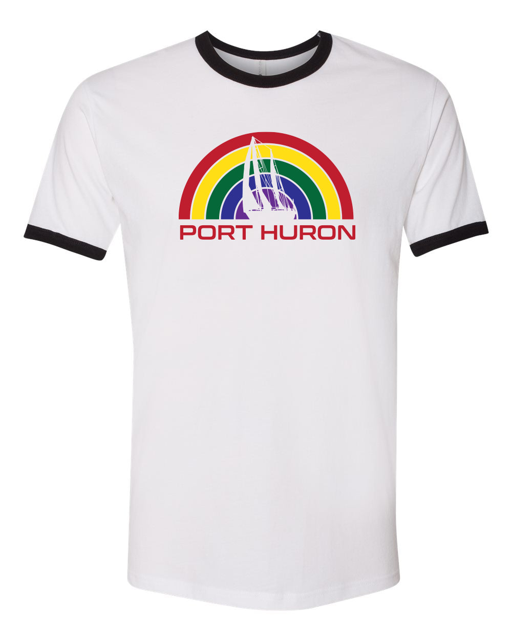 090 PORT HURON RAINBOW | RINGER TEE | PORT HURON COLLECTION
