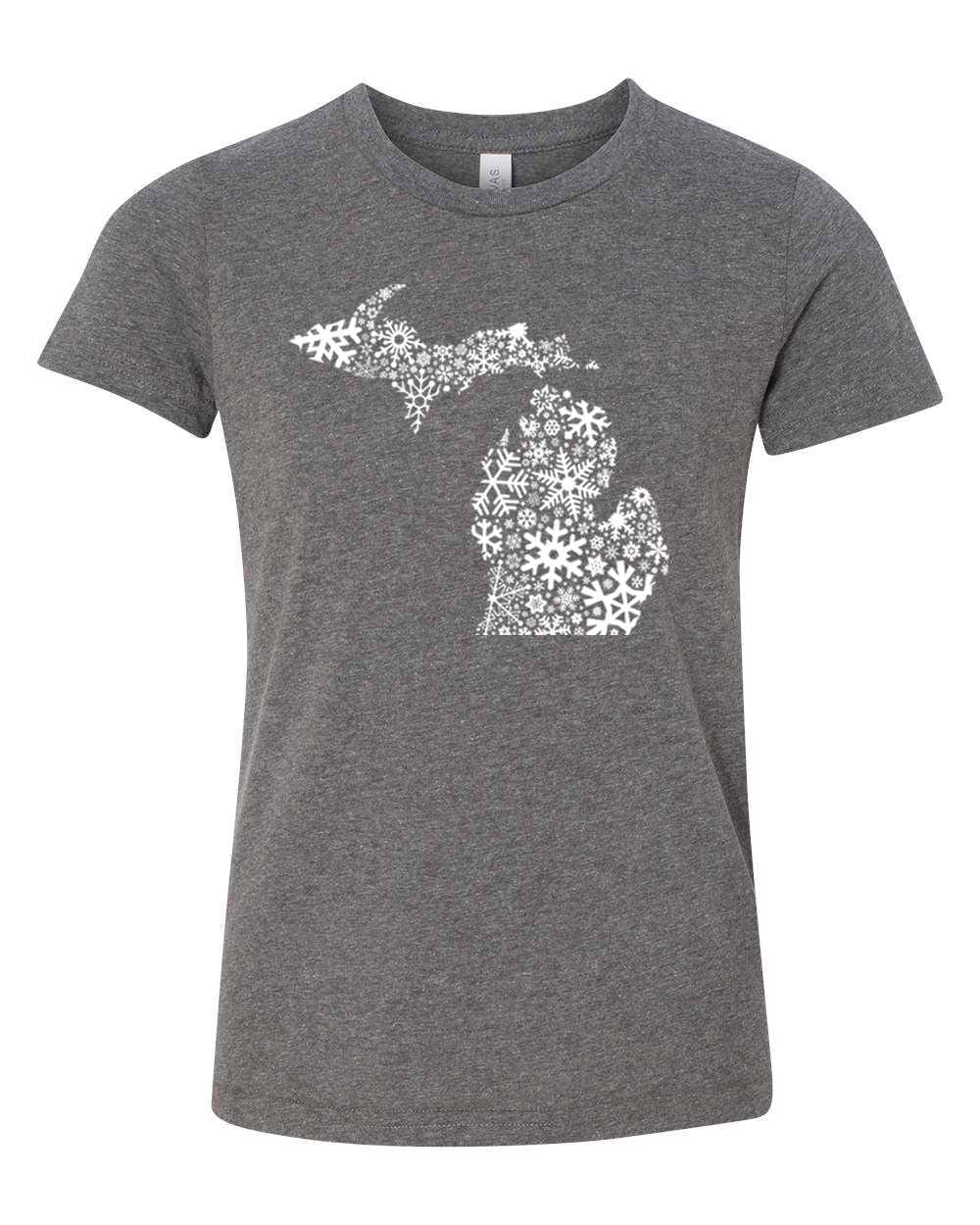 071 MI SNOWFLAKES | YOUTH TEE | WINTER COLLECTION