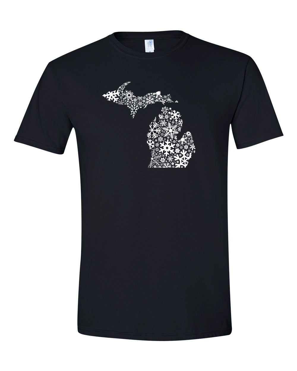 071 MI SNOWFLAKES | UNISEX SOFTSTYLE TEE | WINTER COLLECTION