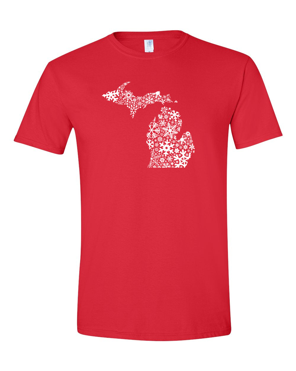 071 MI SNOWFLAKES | UNISEX SOFTSTYLE TEE | WINTER COLLECTION