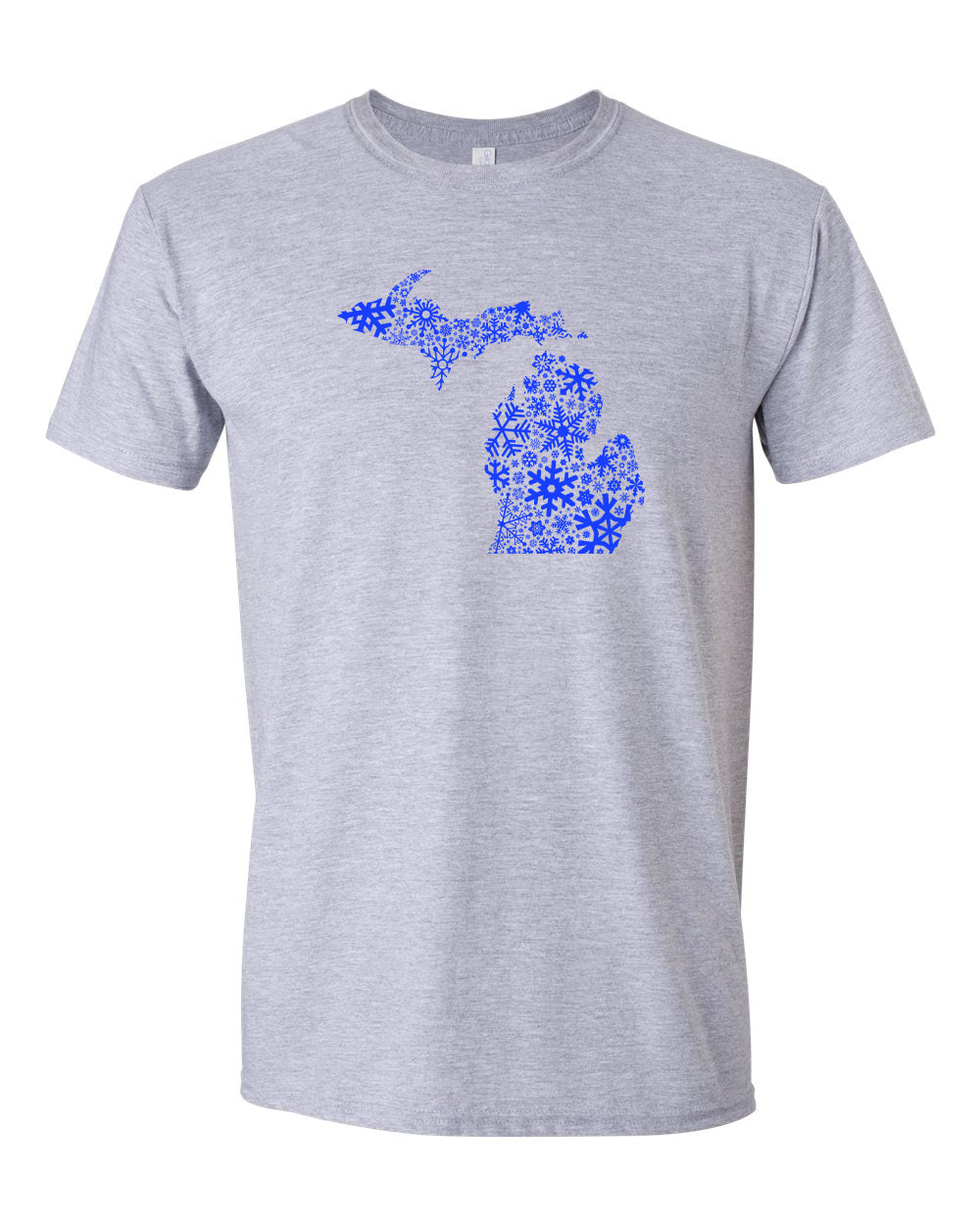 071 MI SNOWFLAKES | UNISEX SOFTSTYLE TEE | WINTER COLLECTION