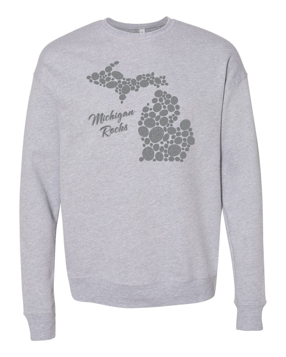 0101 MI ROCKS | UNISEX SPONGE FLEECE CREWNECK SWEATSHIRT | MICHIGAN COLLECTION