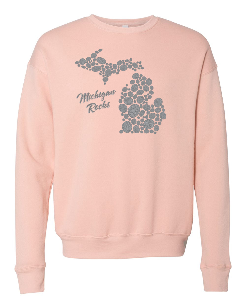 0101 MI ROCKS | UNISEX SPONGE FLEECE CREWNECK SWEATSHIRT | MICHIGAN COLLECTION