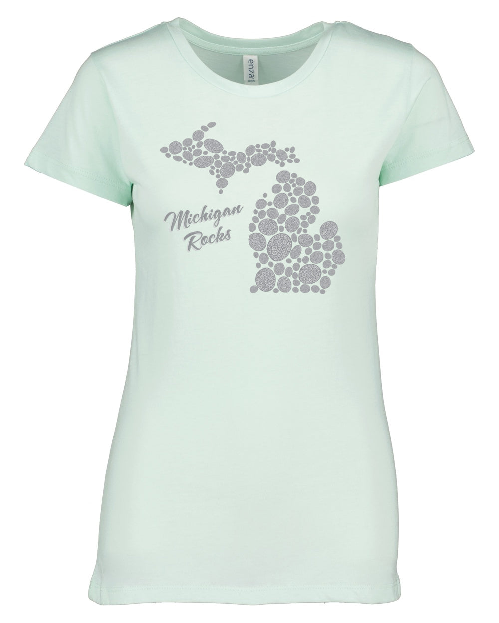 101 MI MAPS ROCKS | LADIES CREW NECK TEE | MICHIGAN COLLECTION