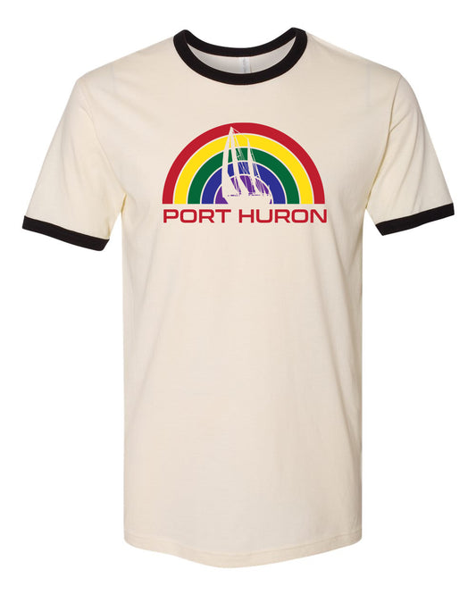 090 PORT HURON RAINBOW | RINGER TEE | PORT HURON COLLECTION