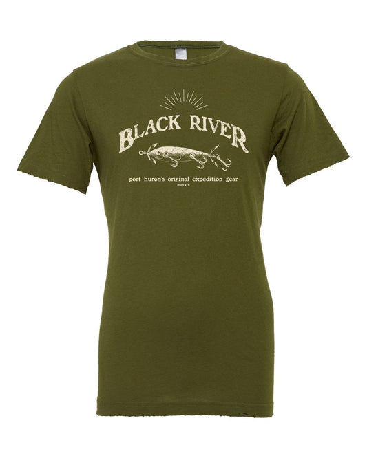065 ANTIQUE LURE | UNISEX SHORT SLEEVE TEE | BLACK RIVER COLLECTION